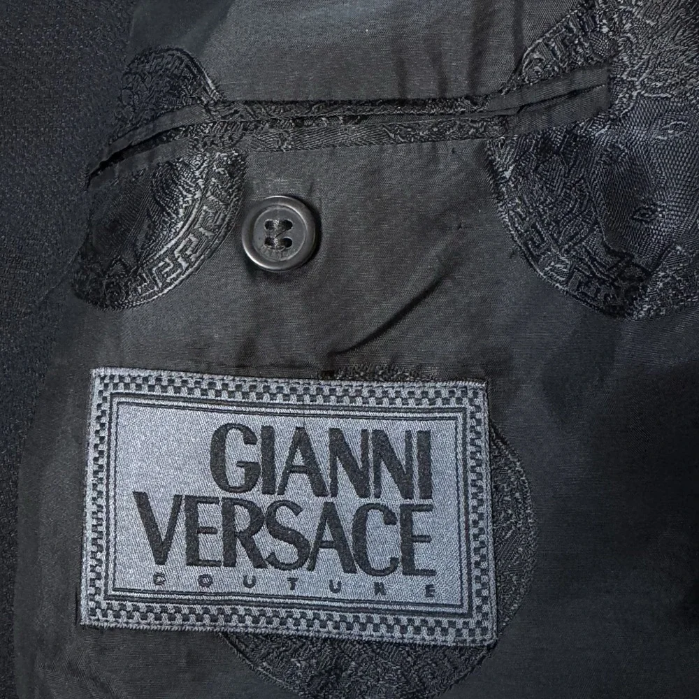 GIANNI VERSACE COUTURE Vintage‎ 90s Wool Mohair Blazer Made in Italy Rare Medusa